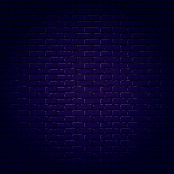 Dark brick wall vector background for neon inscriptions.