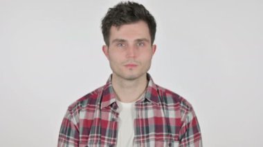 Kameraya Bakan Ciddi Genç Adam Portresi 