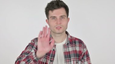 Dur İşareti Gösteren Genç Adamın Portresi 