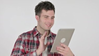 Tabletteki Video Çağrısının Portresi 