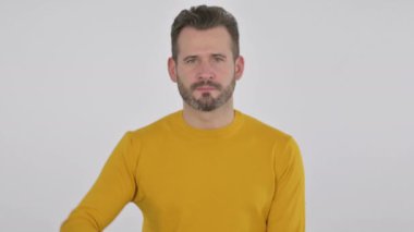 Orta Çağ Adamı 'nın Başparmaklarını Aşağı gösteren portresi