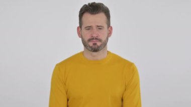 Hüzünlü İfadeyle Bakan Çekici Orta Çağ Adamı Portresi