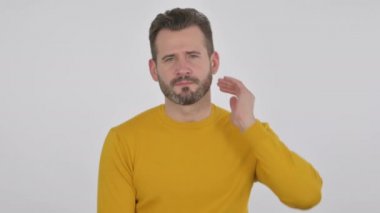 Boyun Ağrısı Olan Orta Çağ Adamı Portresi 