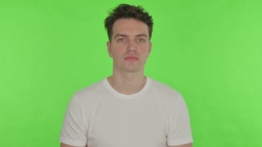 Yeşil Arkaplanda Uçan Öpücük 