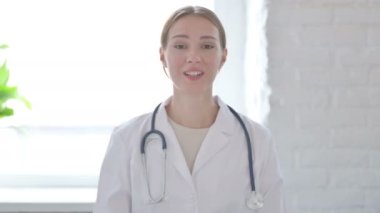 Female Doctor Talking on Online Video Conference 