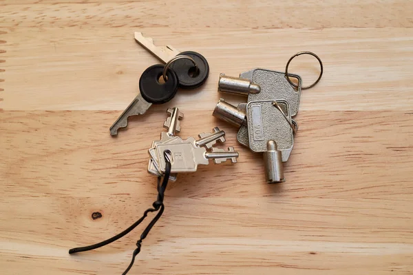 Old keys from furniture, cabinets and lockers.