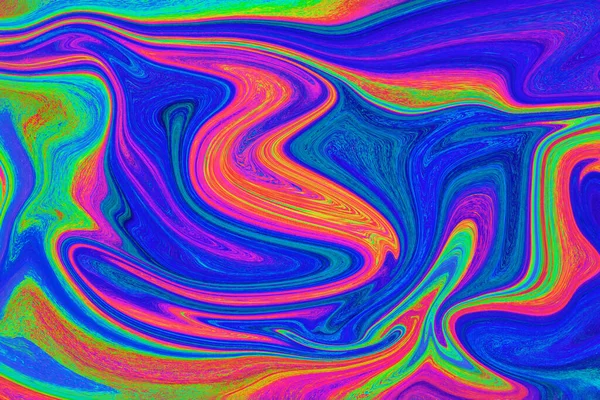 Vivid Rainbow Multicoloured Liquify Abstract Background Wallpaper — Stock Photo, Image