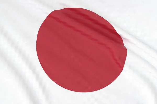 Japan National Flag Close Rendering Illustration — Stock Photo, Image