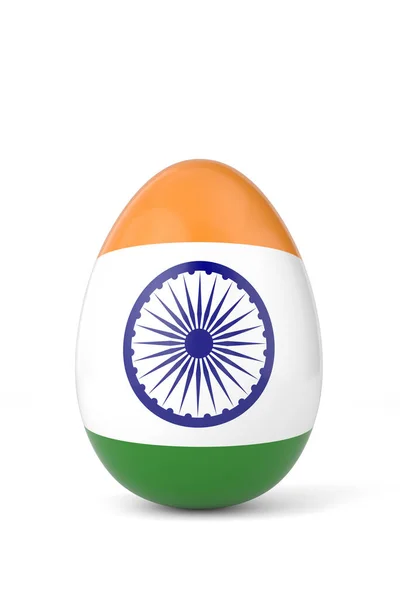 India National Flag Egg Rendering Illustration — Fotografia de Stock