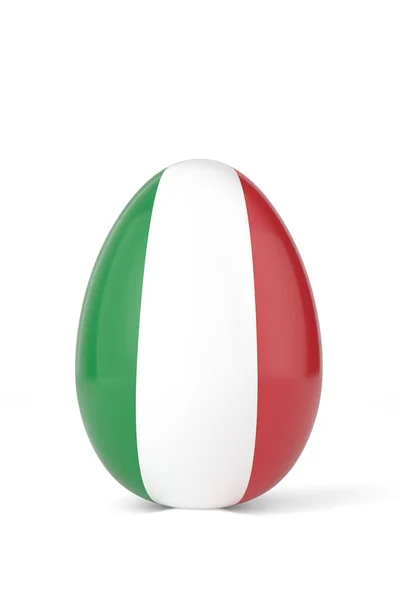 Italy National Flag Egg Rendering Illustration — стоковое фото