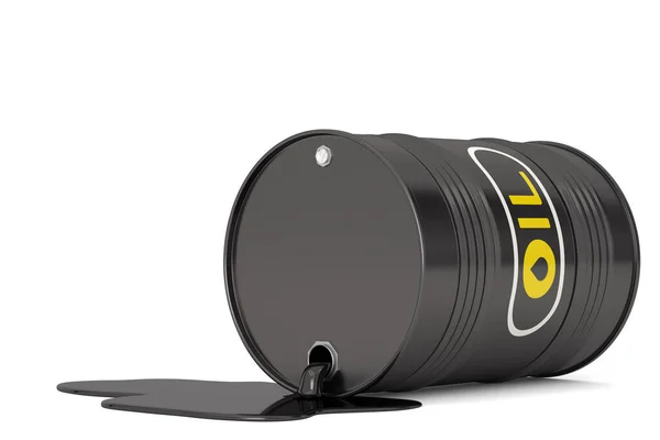 Barrica Petróleo Aislada Sobre Fondo Blanco Ilustración — Foto de Stock