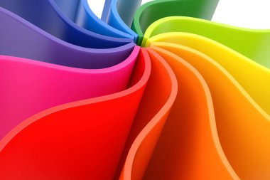 3d render colorful abstract background. 3d illustration.