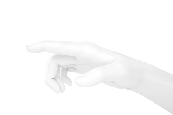 Porcelain Hand Isolated White Background Illustration — Stock Photo, Image