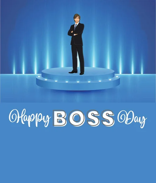 Happy boss day greetings cards digital background unique template blank ready to edit