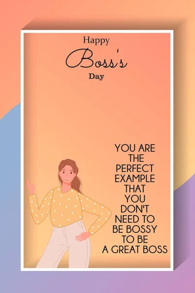 Happy boss day to multitasking woman greetings cards digital background unique template blank ready to edit boss lady