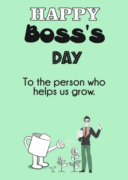 Happy boss day to multitasking woman greetings cards digital background unique template blank ready to edit boss lady