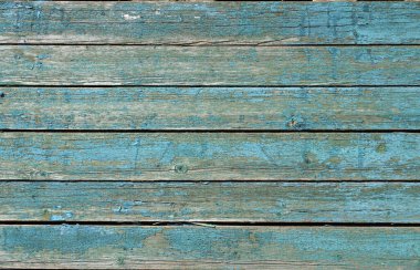 Ahşap çubuklar, ışık mavi renkte kırık ve peeling boya ile boyadım. Ahşap ışık mavi süsler arka plan.