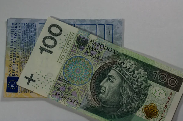 Polnische Geldmünzen Hintergrund — Stockfoto
