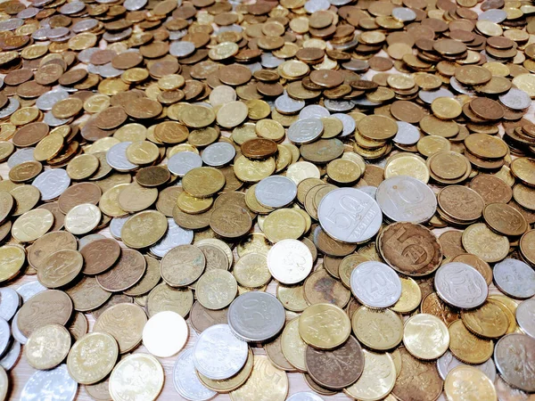 Βερνίκι Χρήματα Νομίσματα Φόντο — Φωτογραφία Αρχείου