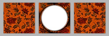 Tekstil ve duvar kağıdı desenleri. Basılabilir dijital illüstrasyon çalışması. Çiçek Yazdırma Tasarımı.