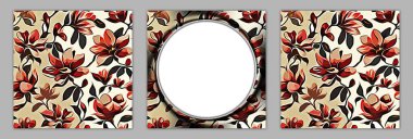 Duvar boyama dekorasyonları. Çiçek Resimleri