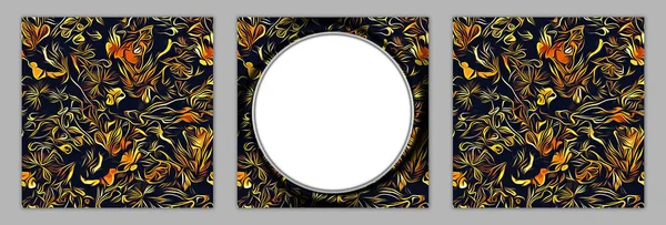 Canvas Painting Wall Decorations Bloemen Illustraties — Stockfoto