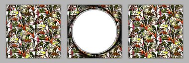 Duvar boyama dekorasyonları. Çiçek Resimleri