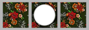 Duvar boyama dekorasyonları. Çiçek Resimleri