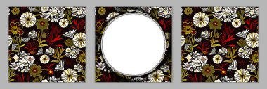 Duvar boyama dekorasyonları. Çiçek Resimleri