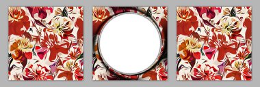 Duvar boyama dekorasyonları. Çiçek Resimleri