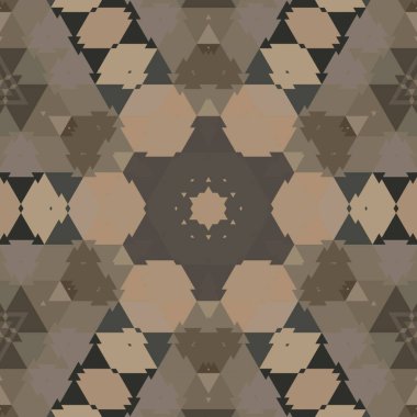 Çizim grafik tasarımı soyut desen kaleydoskop marrei 9 üçgeni