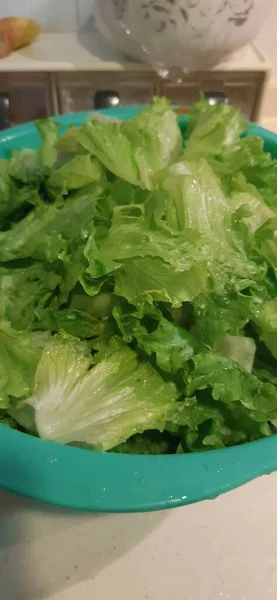 Plastik torbada marul ve sebzeler. sebze arkaplanı.