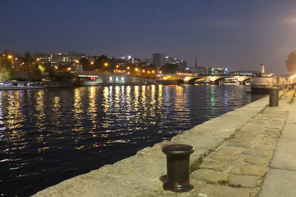 Blick Vom Dock Nacht — Stockfoto