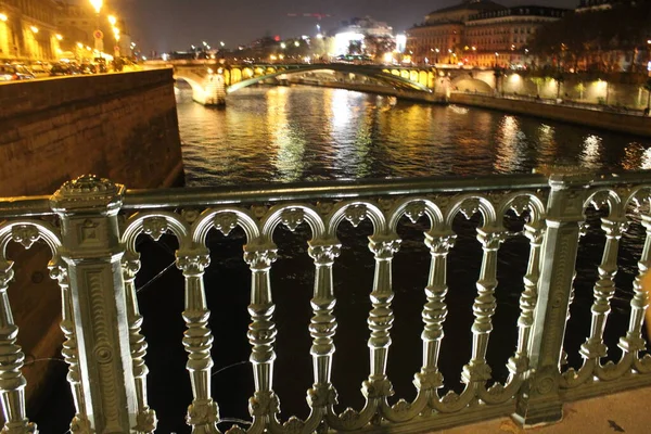 Blick Von Einer Brücke Nacht — Stockfoto