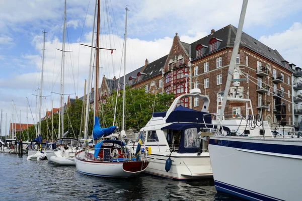 Copenhagen Christianshavn Circa July 2022 Причал Видно Точки Зору Човна — стокове фото