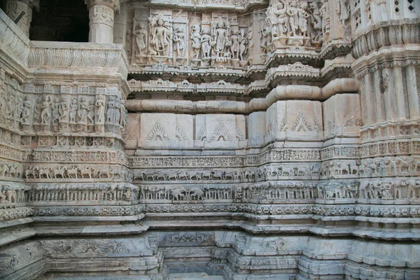 Muri Del Tempiale Jagdish India Udaipur — Foto Stock