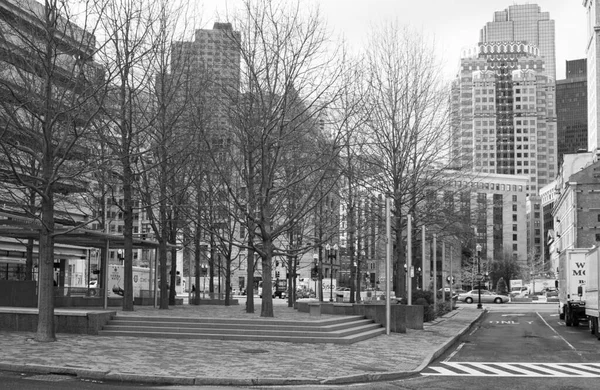 Κοιτάζοντας Την Ομορφιά Της Βοστώνης Ασπρόμαυρη — Φωτογραφία Αρχείου
