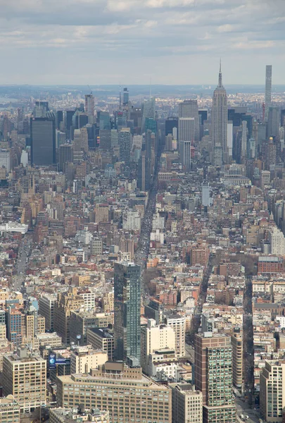 Manhattan Adasının Havadan Görünümü — Stok fotoğraf