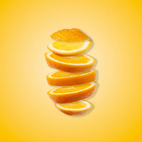 주황색 바탕에 색법을 사용하다 — 스톡 사진