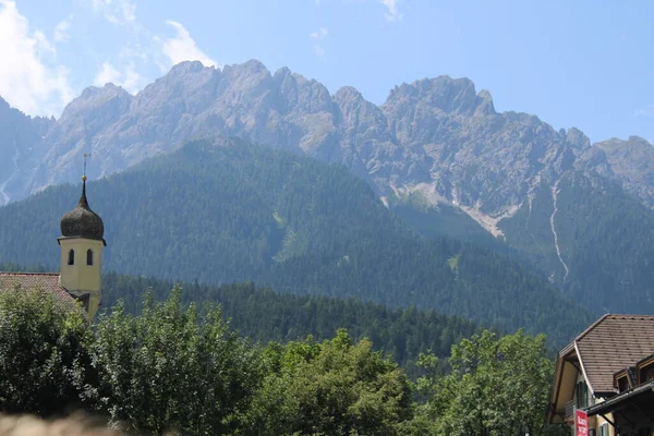 Blick Auf Die Berge Den Dolomiten — Stockfoto