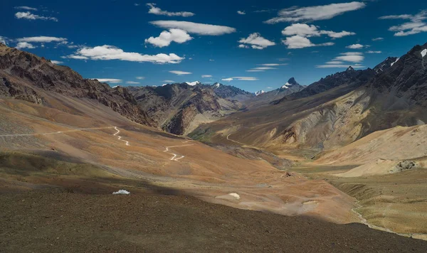 Route Montagne Serpentine Ladakh Zanskar Himalaya Inde Nord — Photo