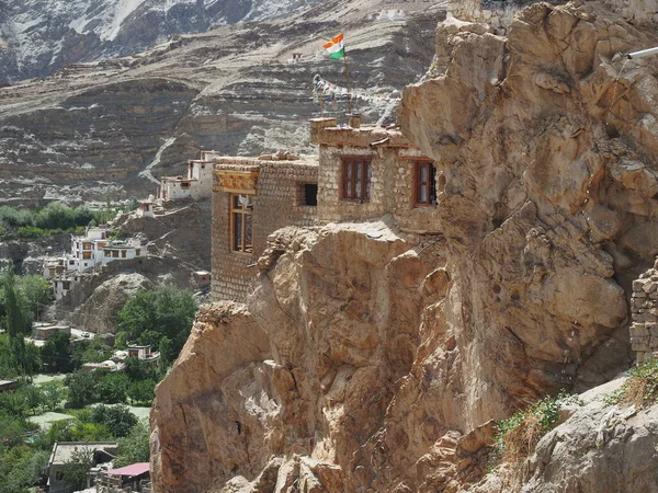 Monastère Bouddhiste Skurbuchan Gonpa Dans Les Montagnes Himalaya Inde Nord — Photo