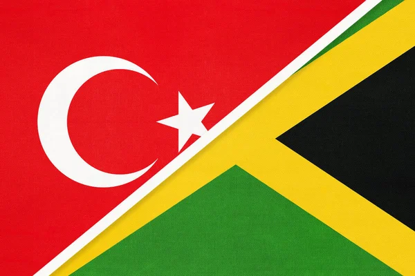 Турция Ямайка Символ Страны Флаги Турции Ямайки — стоковое фото