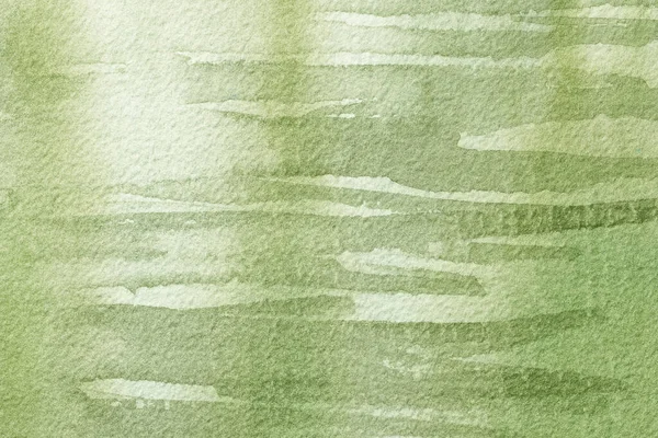 Abstract Kunst Achtergrond Licht Groen Olijf Kleuren Aquarelverf Doek Met — Stockfoto