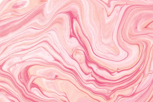 Abstract Vloeiende Kunst Achtergrond Licht Paars Roze Glitter Kleuren Vloeibaar — Stockfoto