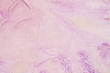 Soyut sanat arka planı açık mor ve beyaz renkler. Leylak renginde tuvalde suluboya boya. Kağıt üzerinde dalgalı desenli bir sanat eseri. Eski arkaplan dokusu.