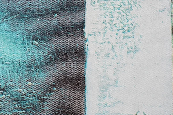抽象的艺术背景光被蓝白相间的颜色所折射 帆布上的水彩画有柔和的绿松石坡度 纸上有图案的艺术品碎片 结构背景 — 图库照片