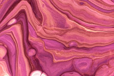 Abstract fluid art background dark purple and red colors. Liquid marble. Acrylic painting with wine gradient and splash. Watercolor backdrop with wavy pattern. Stone marbled section.