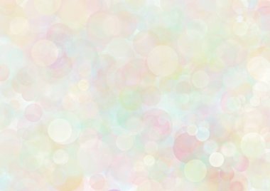 Tatil ve parti için pastel renkleri olan soyut baloncuk arka planı. Işık benekli arkaplan, çember şeklinde. Dekoratif yuvarlak şekilli duvar kağıdı.