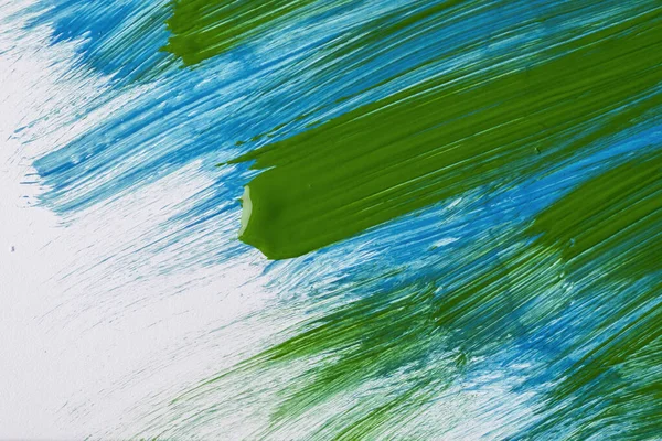 Streszczenie Sztuki Tło Zielone Niebieskie Kolory Malowanie Akwarelami Płótnie Pociągnięciami — Zdjęcie stockowe